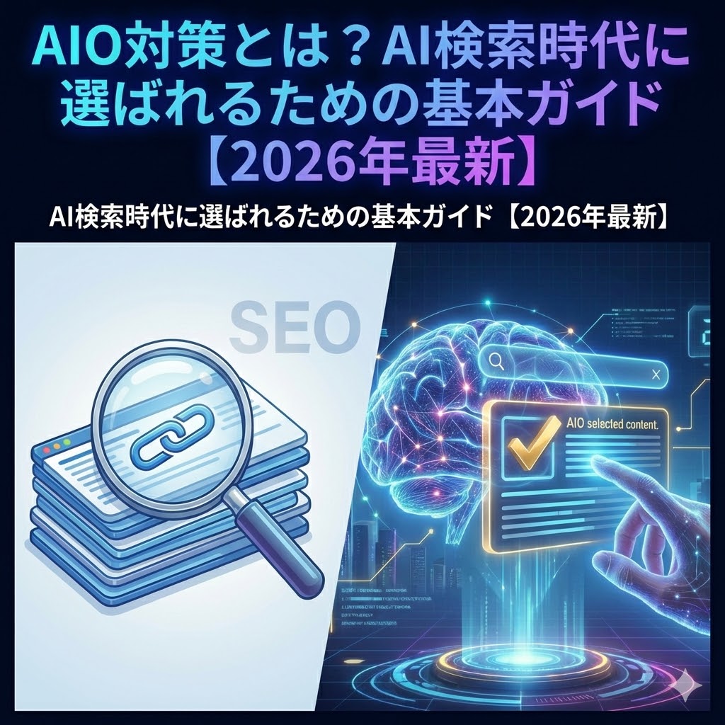 AIO対策の全体像を示す比較図